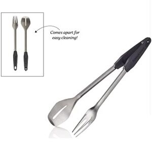 NEW Tupperware Chef Series Barbecue Tongs - Heavy Duty Stainless Steel